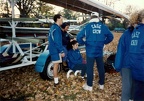 Cindy Ching braiding Hala Harik s hair with Owen and Craig watching